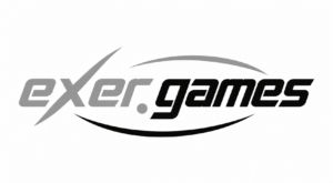 logo exer.games schwarz:weiss